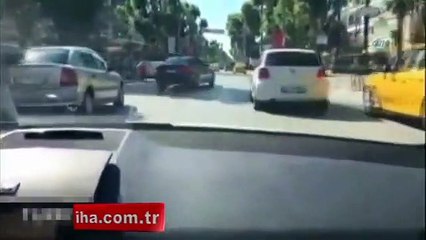 Trafik magandası insanların canını hiçe saydı