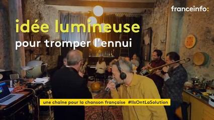 En Auvergne, il crée une chaîne de reprises de chansons françaises par des artistes locaux