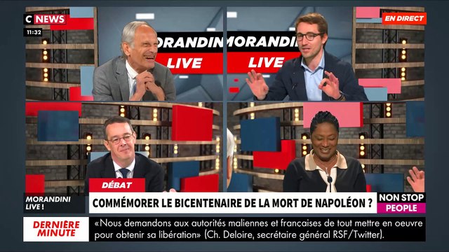 Regardez le débat très vif ce matin dans Morandini Live autour de la commémoration du bicentenaire de la mort de Napoléon par Emmanuel Macron - VIDEO