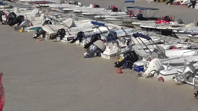 MUDANYA YAT LİMANI'NI DENİZ SALYASI KAPLADI