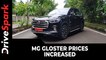 MG Gloster Prices Increased | Here Is The Variant-Wise Price List