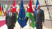 His Majesty King Abdullah II Al Hussein, King of Jordan welcomed in EU Council by President Michel
