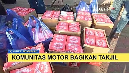 Komunitas RX King di Gowa Ini Bagikan Ratusan Takjil