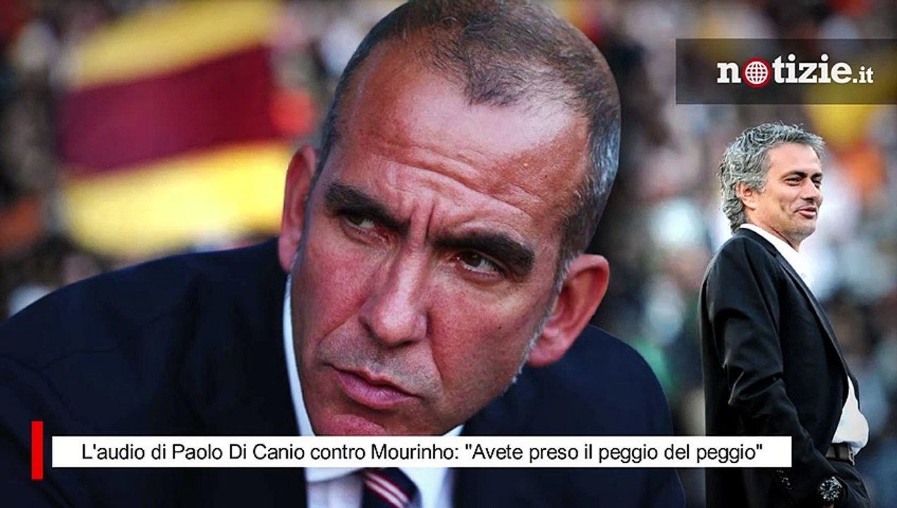 Roma, l'audio di Paolo di Canio contro Mourinho...