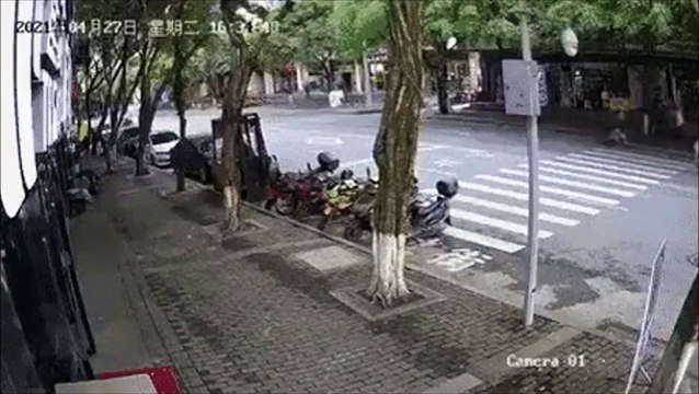 Reflexe surhumain d'un chauffeur pour sauver une fillette qui traverse