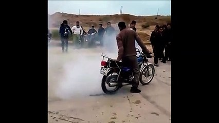 Petit burn à moto... raté
