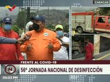 Gobierno Nacional realiza la jornada de desinfección N°. 56 en la parroquia Antímano de Caracas