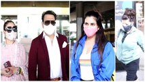 Govinda With Wife Sunita, Zoya Akhtar & Sonnalli Seygall Snapped At The Airport