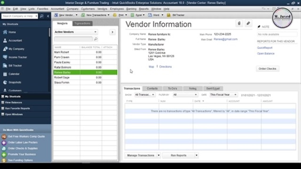QuickBooks Desktop | Importing and Exporting Vendors list