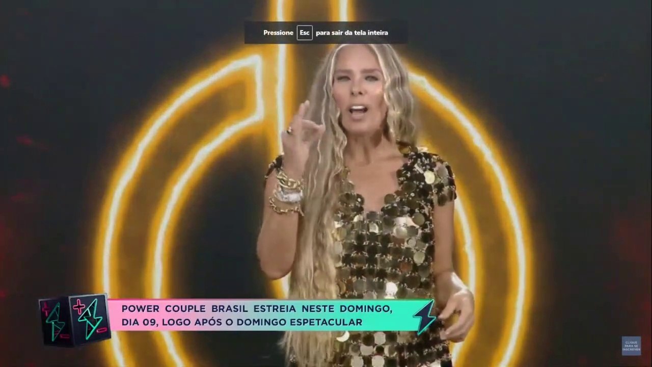 Chamada do Power Couple Brasil 5 com Adriane Galisteu (Coletiva de Imprensa)