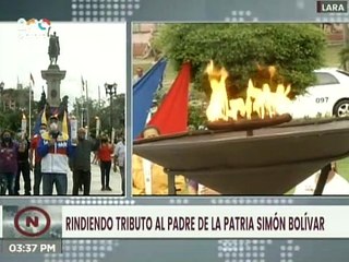 En el edo. Lara realizan recorrido del Fuego Patrio