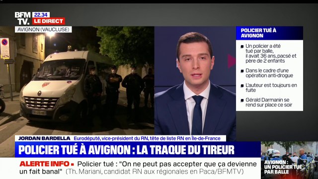 Jordan Bardella (@J_Bardella): Aujourd'hui dans notre pays, les policiers sont devenus des cibles