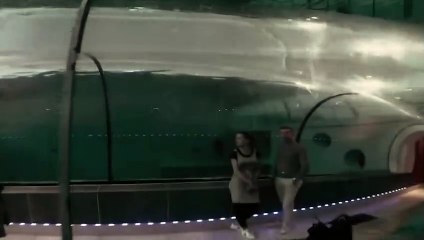 Dünyanın en derin havuzuna tüpsüz daldı