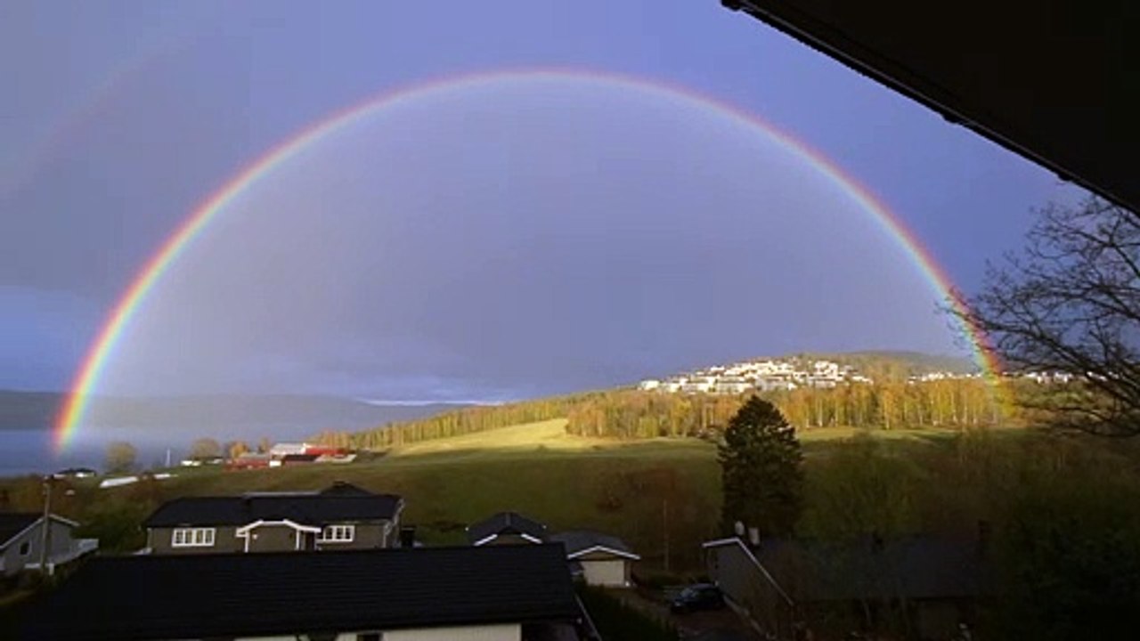 Stunning Double Rainbow Goes Full Circle