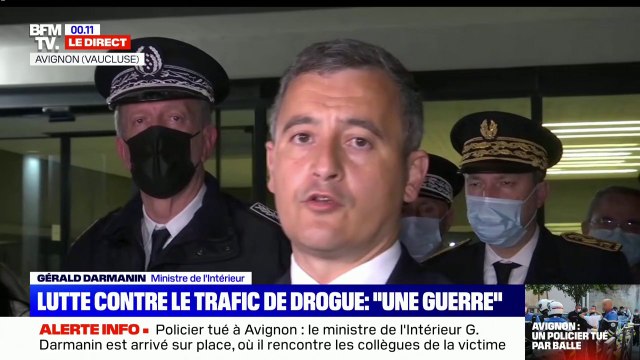 Gérald Darmanin à propos du policier tué à Avignon: Nous pleurons ce policier, mais sa mort n'est pas vaine