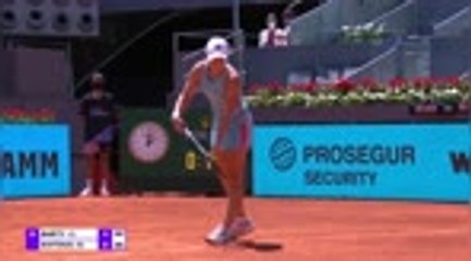 Madrid - Barty l'emporte face à Kvitova !