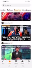 app video sección deportes