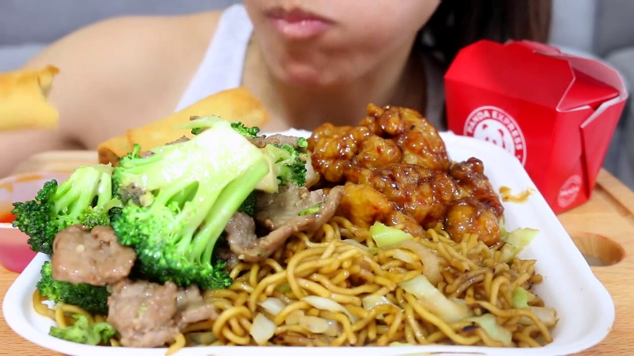 ASMR PANDA EXPRESS MUKBANG CHINESE FOOD EATING SOUNDS  Rajamanikandan