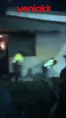 Polisleri diri diri yakmak istediler