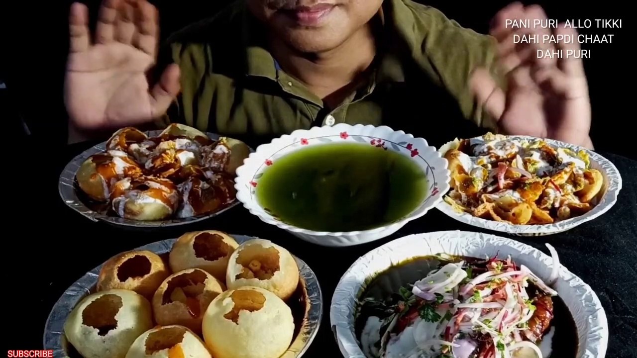 ASMR_ DAHI PURI PANIPURI CHAAT PAPDI ALOO TIKKI _ STREET FOOD _ FOOD EATING _ VIDEOS NO TAKING(720P_HD)