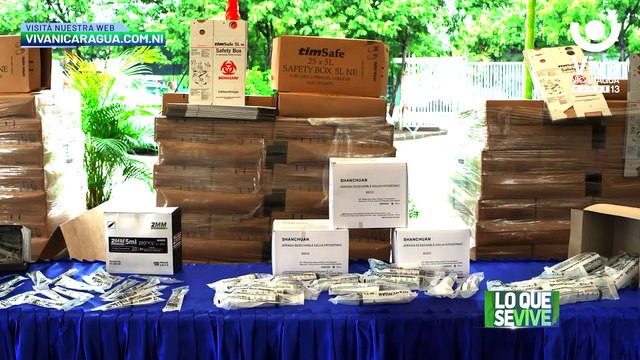 Nicaragua recibe más de 500 mil jeringas a través del mecanismo Covax