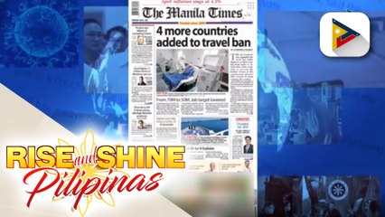 HEADLINES: Travel ban para sa mga byahero mula Pakistan, Bangladesh, Nepal at Sri Lanka, ipatutupad simula May 7 hanggang May 14