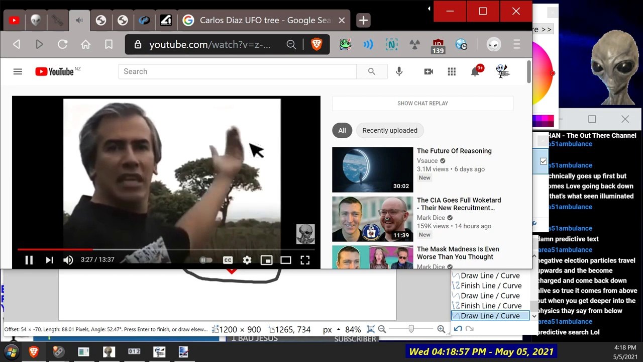 Carlos Diaz Light Ships - Pauls Breakdown on the Claims and Footage ] - OT Chan Live-405-Pt2