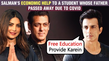 Salman Helps An 18 Yr Old Student | Takes Financial & Education Related Responsibility