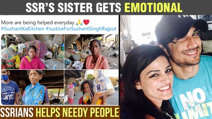 Download Video: SSR’s Fans Came Out In Support For The Needy | Sister Shweta Singh Kirti Shares A Video