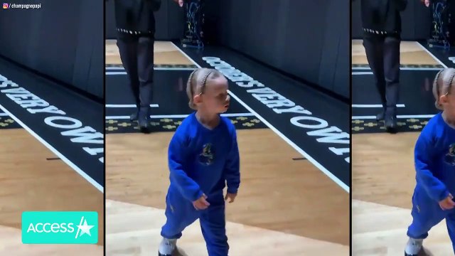 Drake's Son Adonis Expertly Shoots Hoops