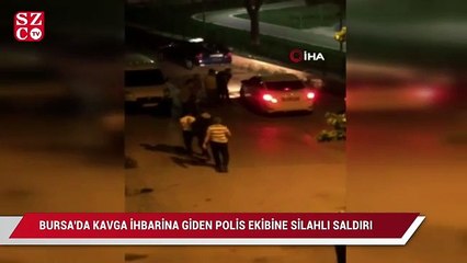 Download Video: Bursa’da kavga ihbarına giden polis ekibine silahlı saldırı