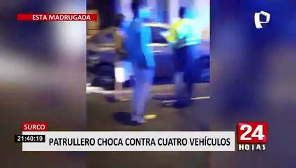 Dueño de auto señaló que no le quisieron aceptar denuncia tras múltiple choque en Surco