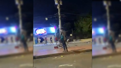 Movilización estudiantil terminó en disturbios en Santa Marta