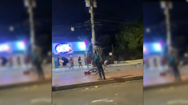 Movilización estudiantil terminó en disturbios en Santa Marta