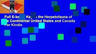 Full E-book  Key to the Herpetofauna of the Continental United States and Canada  For Kindle