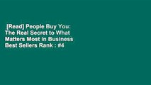 [Read] People Buy You: The Real Secret to What Matters Most in Business  Best Sellers Rank : #4
