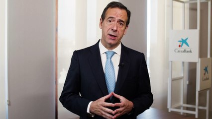 Gonzalo Gortázar, consejero delegado de CaixaBank, valora los resultados del primer trimestre