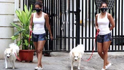 Malaika Arora spotted with her pet; Watch Video | Filmibeat