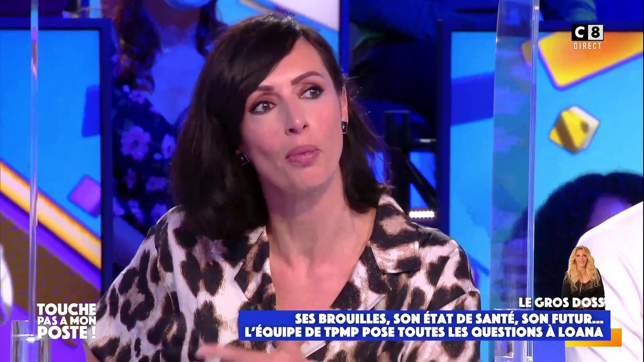 Loana sur le plateau de "Touche pas à mon poste", sur C8, elle évoque sa fille Mindy