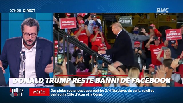 #Magnien, la chronique des réseaux sociaux : Donald Trump reste banni de Facebook - 06/05