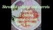 Cabbage Poriyal || Carrot Poriyal || Easy And Healthy Diet Recipes || #Srirakshaarts