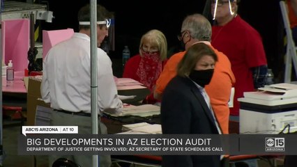 Download Video: DOJ expresses concerns over audit of Maricopa County election through letter