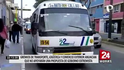 Gremios de transporte anuncian que no apoyarán “una propuesta de gobierno extremista”
