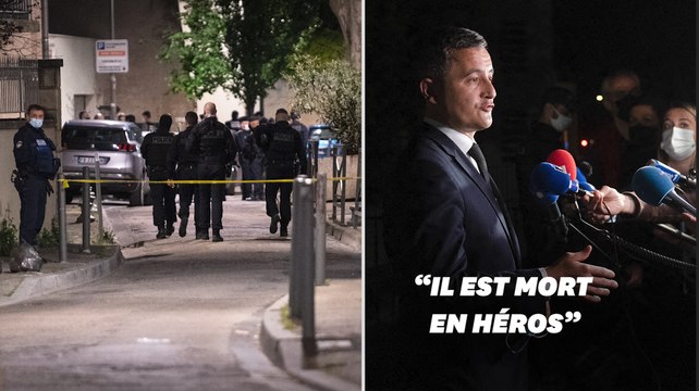 Policier tué à Avignon: le tireur toujours en fuite, Darmanin salue un héros