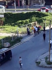 Yabancı uyruklarının kavgasında tekme ve yumruklar havada uçuştu