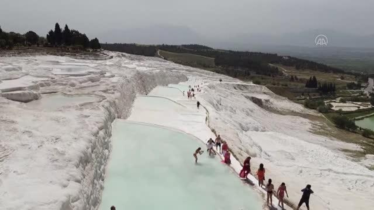 Pamukkale, yılın ilk 4 ayında 100 bin 145 ziyaretçi ağırladı