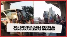 Viral Video Puluhan Karyawan Protes di Tol Jakarta-Cikampek Gegara Tutup