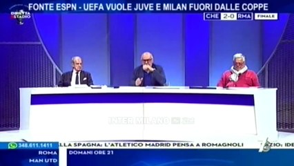 ESPN * LA UEFA VUOLE JUVE E MILAN DUE ANNI FUORI DALLE COPPE * L'INTER E LE ALTRE TROVANO L'ACCORDO.