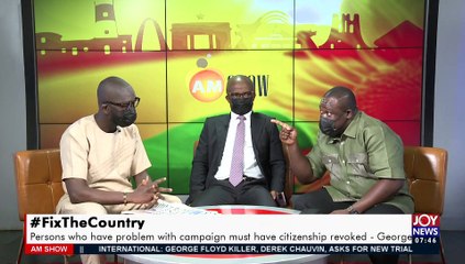#FixTheCountry: NDC has no hand in social media campaign – Sam George - AM Talk on Joy News (6-5-21)