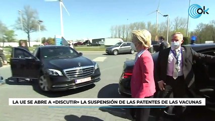 La UE se abre a «discutir» la suspensión de las patentes de las vacunas